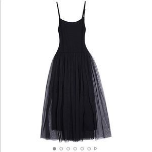 Black spaghetti strap tutu dress